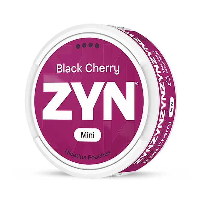 ZYN Black Cherry Mini Dry: Extra Strong Nicotine Pouches - Bold Fruit Flavor