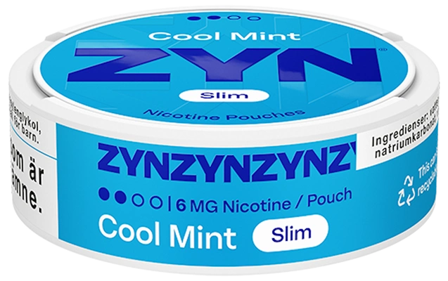 ZYN Cool Mint Slim Regular KLAR