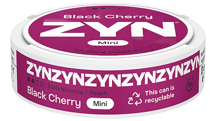 ZYN Black Cherry Mini Dry - Regular Strength | Intense Fruity Flavor