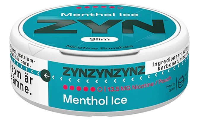ZYN Menthol Ice Slim Super Strong